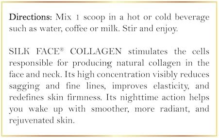 Coco March Silk Face Collagen - Silky Radiant Skin New Amino Molecules for Hair Nails-Joint Health-20g Protein NO Taste-Dissolves Instantly - Unmatched Results Elixir - 30 Day Supply