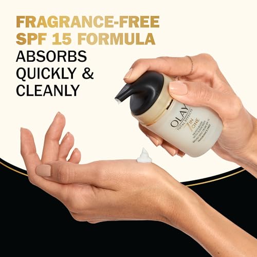 OLAY Total Effects 7-in-1 Anti-Aging Face Moisturizer with SPF 15, Fragrance-Free 1.7 oz