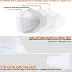AIRAID-KF94 [Individually Wrapped] - Made in Korea, 4-Layer Filter, 3D Face Mask, Black, White, Adult and Older Teens