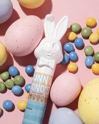 Vegan, Gluten Free Bunnies (2 Pack) Chocolate Candy Filled Easter Tubes | Dairy Free Chocolate Easter | Milk, Nut, Soy and Sesame Free by No Whey Foods