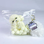 Handmade Big Taba Squishy Dog Toy, Taba Squishy Teddy Dog Toy, Cute Squishy Poodle,Realistic Puppy Toy, Silicone Mochi Fidget Pup, Stress Relief Gift for Adults & Kids (White-L)