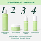 Hey Bud Skincare Get High-Drated, Hemp Gel Moisturizer, Deeply Hydrates Skin, Vegan and Cruelty Free (1.76 fl oz.)