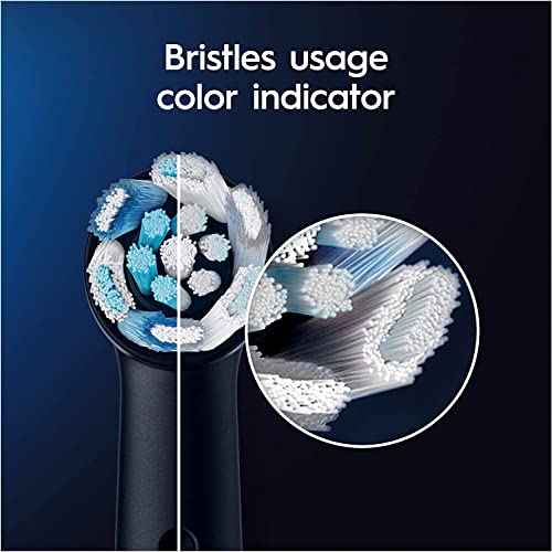 Oral-B iO Ultimate Cleaning Electric Toothbrush Heads, 8 Pieces, Ultimate Tooth Cleaning, Toothbrush Attachment for Oral-B Toothbrushes, Letterbox Enabled Packaging, Black
