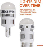 SYLVANIA ZEVO 168 T10 W5W White LED Bulb, (Contains 2 bulbs)