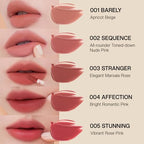 Objet Lip Stain (Unique Paint Tube Design) – Velvet Matte Tint, Long-Lasting Waterproof Lipstick, Hydrating Korean Makeup, Red & Rose Gloss, K-Beauty Tinted Lipstain (01 BARELY)
