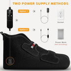 Red Light & Infrared Therapy for Feet—Infrared Light Therapy Feet for Neuropathy Shoe Wraps Toes & Ankle, Infrared Foot Therapy with Pulse Mode