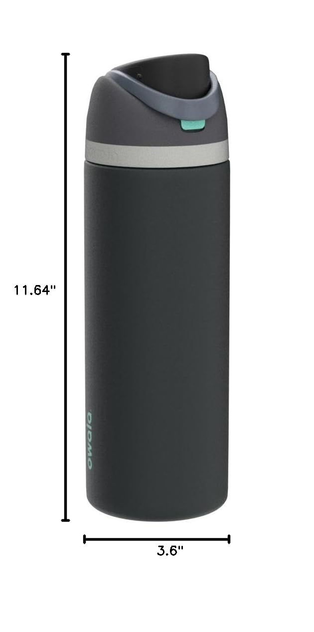 Owala FreeSip Stainless Steel Water Bottle 40 oz Foggy Tide