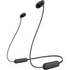 Sony WI-C100 Wireless in-Ear Bluetooth Headphones with Built-in Mic, Black