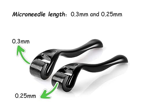 2 Pack Derma Roller Microneedle with 540 Titanium - Micro Needles Tool