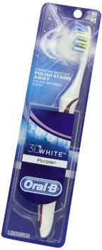 Oral-B Pulsar Whitening Battery Toothbrush, Medium, 1 Count (Pack of 2)