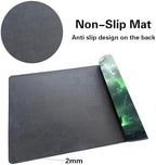 Premium Board Game 24x14in TCG Playmat Compatible for OCG CCG RPG MTG Play Mats,Mousepad Desk Mat (040322-Green Dragon)