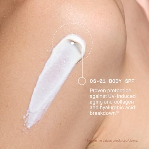 BODY SPF OS-01 Peptide Broad Spectrum SPF 30+ Mineral Sunscreen- Protects Skin from UV Aging & Water Resistant, Includes Potent Antioxidants, Suitable for Sensitive Skin