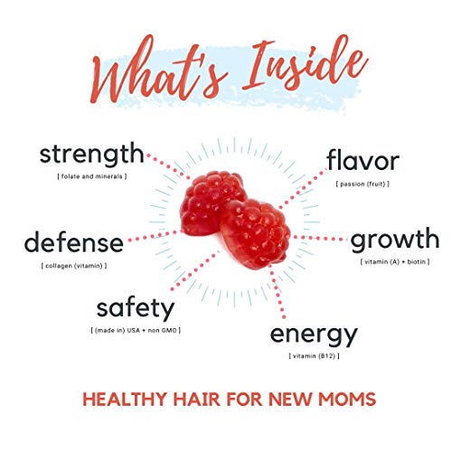 Baby Blues Postpartum Hair Loss Vitamins - Full Hair Cycle Pack - with Biotin, Collagen, & Folate