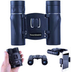 Binoculars with Phone Adapter for Adults, Compact Pocket Travel Binocular for Bird Watching Concert Theater Opera High Powered Electronics Cruise Ship Essentials Norwegian Alaska Hiking Camping Gear