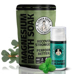 Coach Soak Recovery Bath Soak Eucalyptus Tea Tree and Magnesium Lotion with MSM Cooling Menthol Bundle