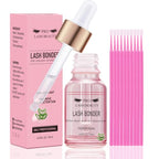 Lash Bonder for Eyelash Extensions Super Bonder Glue Accelerator with 10Pcs cotton swab Lash Extension Sealant Longer Retention Waterproof Oil-proof Special Dropper design for Dose Control(Aloe,15ml)