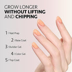 GAOY 6 Colors Builder Gel Set for Nails, Milky White Pink Nude Jelly Nail Strengthener, Soak Off Extension Hard Gel, Vivid Nude 6pcs Vivid Nude