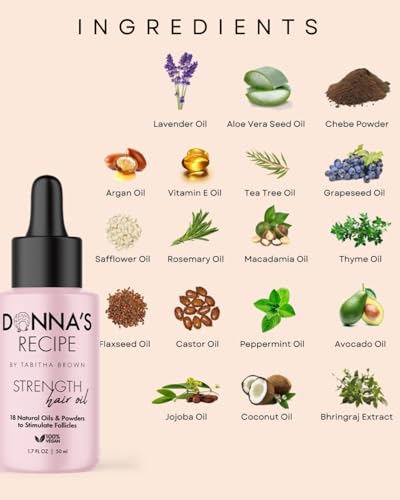 Donna's Recipe by Tabitha Brown Strength Hair Oil
