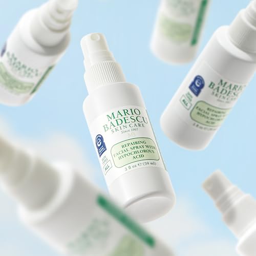 Mario Badescu Repairing HOCl Facial Spray with Hypochlorous Acid – Soothes & Calms Angry, Irritated Skin, Reduce Redness & Flare-Ups – pH Balancing, Non-Irritating Cleanser, Fragrance-Free