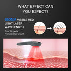 Laser Therapy Hair Growth Comb, Red Light Therapy for Hair Growth, FDA Cleared Laser Comb System, Hair Loss, Hair Thinning & Alopecia Treatment for Men & Women Homeuse