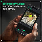 Blink Video Doorbell (newest model) – Head-to-toe HD view, two-year battery life, and simple setup. Sync Module Core included – System (White)