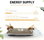 20% Natural Pollen Patties for Honey Bees, High Protein Pollen Patty to Supplemental Bee Winter and Improves Colony Health (5 Pack)