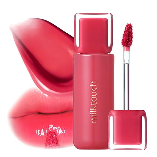 MILKTOUCH Jelly Lip Glow Tint - Hydrating Lip Gloss with Long-Lasting Moisture, Lip Stain, Lightweight, Radiant Shine, Perfect for Daily Use, Valentines Gifts, Korean Lip Oil (06 Chericious)