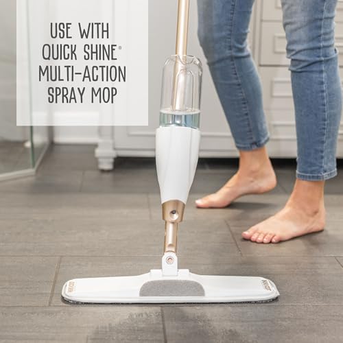 Quick Shine Multi Surface Floor Cleaner 64oz, Ready to Use-Streak Free-No Rinse, Use on Hardwood, Laminate, Luxury Vinyl Plank & Stone, Use in Spray Mops & Vac Mops, Safer Choice Cleaner