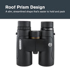 Celestron–Nature DX ED 10x42 Premium Binoculars –Extra-Low Dispersion Objective Lenses –Outdoor and Birding Binocular–Fully Multi-Coated with BaK-4 Prisms–Rubber Armored – Fog & Waterproof Binoculars