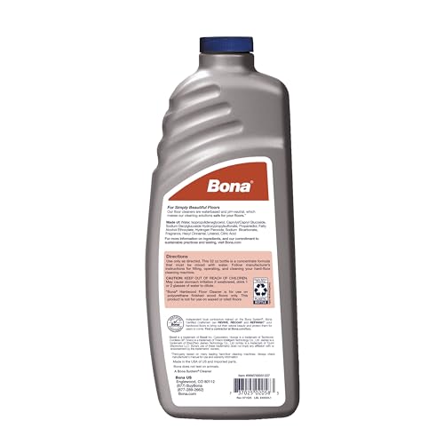 Bona® Hardwood Floor Cleaner - Hard-Floor Cleaning Machine Formulation - 32 fl oz - Cedar Wood