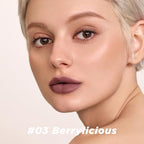 ITY Velvet Matte Finish Lip Stain-Mousse Textured Lip Clay, Nude Shade, Conceals Lip Lines, Rich Pigment Lip Tint Lipsticks, 0.14 oz (4g) in Berrylicious