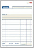 Tops Adams Statement Book, 2-Part Carbonless, White/Canary, 5-9/16 x 8-7/16 Inches, 50 Sets, 3/Pack (DC5812-3)