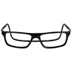 Clic Magnetic Reading Glasses for Men or Women, Computer Readers, Executive XL (XL-XXL, Black, 1.25 Magnification)