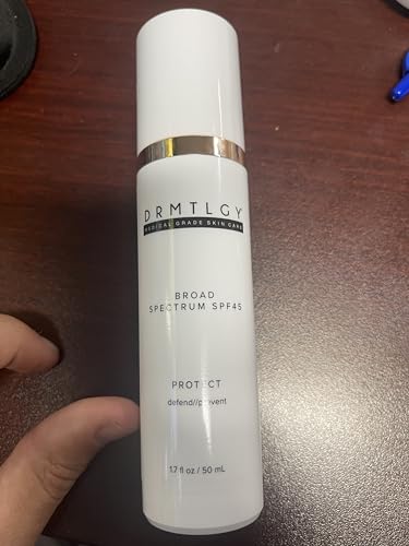 DRMTLGY Moisturizer with SPF 46 & Anti Aging Clear Universal Tinted SPF & Facial Sunscreen 2 Pack - Broad Spectrum Protection Against UVA and UVB Rays