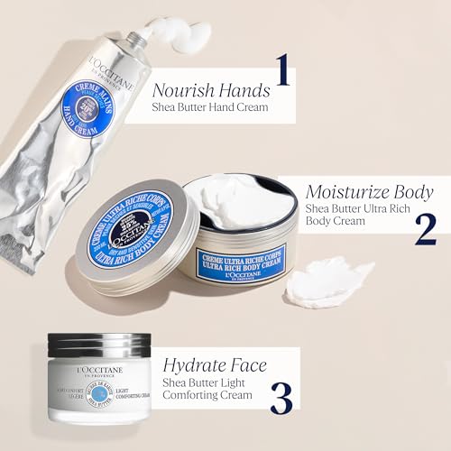 L’OCCITANE Shea Light Comforting Face Cream, 1.7 Fl. Oz: Non-Comedogenic, Lightweight Moisturizer, Soothe Skin, Hydrating, With 5% Organic Shea