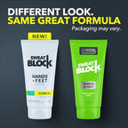 SweatBlock Antiperspirant Lotion for Hands & Feet - CLINICAL STRENGTH for Men & Women - Hyperhidrosis Aid to Stop Excessive Sweating - Reduces Foot Odor - Moisturizing w/ Aloe - Travel Size 1.69 fl oz