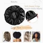 YANIBEST Satin Bonnet for Sleeping Women Double Layer Hair Silk Bonnets for Sleeping with Elastic Band