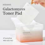 mixsoon Toner Pads Natural Ingredient extracts, Alcohol Free with Moisturizing for Sensitive Skin, Smooth Pads, Korean Glass Skincare