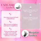 Lash Clusters 10-16mm 144pcs Mixed Tray Individual Lashes D Curl Individual Lashes Cluster Eyelash Extensions DIY Lash Extensions Eyelash Clusters Eyelash Extension Kit at Home (J03-0.07D, 10-16mm)