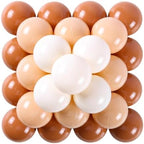 GOGOSO Ball Pit Balls for Toddler, Baby Plastic Playballs Kids Soft Pastel Pelotas Non-Toxic BPA-Free,Cream Coffee+Khaki+White,100 Balls
