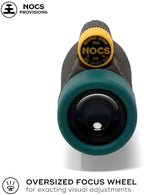 Nocs Provisions Field Tube 8x32 Waterproof Monocular, 8X Magnification Telescope, Bak4 Prism, Wide Field of View for Bird Watching, Backpacking & Wildlife Viewing - Desolation Black