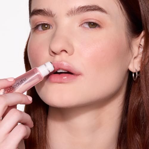 MCoBeauty 2-in-1 Glow & Treat Lip Oil, Berry, Hydrating Tint for Luscious Lips, Vegan, Cruelty Free Cosmetics