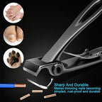 Straight Nail Clipper, Toe Nail Clippers for Thick Toenails with 17mm Wide Jaw Opening, Extra Big Toenail Clippers for Cutting Ingrown Toenails, Heavy Duty Nail Clippers, Adult, Boys, Seniors