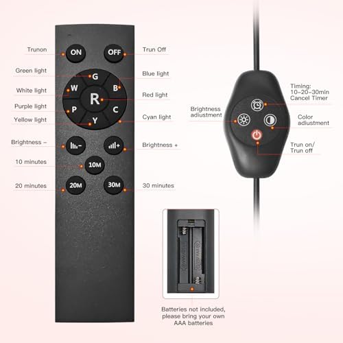 Red Light Therapy for Face Body, 5 Heads Red Infrared Light Therapy Device, 7Colors Full Body Red Light Therapy Devices, 660nm and 850nm Near Infrared for Face,Muscle,Body,Skin