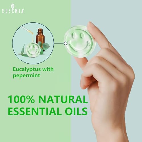 Eucalyptus for Shower Stuff Steamers wtih Tray,Shower Tablets for Women and Men, Steamers Bombs Aromatherapy for Relaxation and Stress Relief, Perfect for Self Care Items and Bath Gifts (20 Pcs)