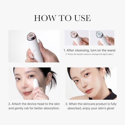 medicube Mini Booster Pro White | Affordable At-Home Facial Skin Care Tool for Beginners - Portable Glow Booster for Glass Skin, Boosting Skin Care Absorption, Skin care for teens, Korean Skin Care