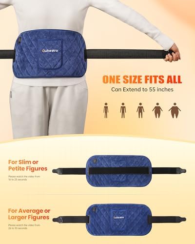 Red Light Therapy for Body, Heating Pad Belt, 660nm & 850nm Red Light Near Infrared Heated Therapy Wrap for Lower Back Legs Arms, Mothers Day Gifts, Birthday Gifts for Women Men Mom