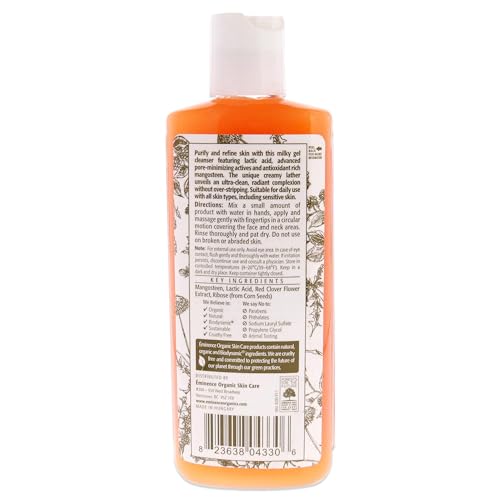 ÉMINENCE Eminence Organic Skincare Mangosteen Daily Resurfacing Cleanser, 4.2 Ounce