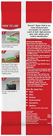Tomcat Super Hold Glue Traps, Rat Size, 2 Traps/Pack (12-Pack)