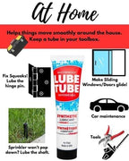 LubeTube 4oz (2-Pack) Multipurpose Synthetic Grease for Pool Equipment, Plumbing Fixtures, RV Toilets, Marine Systems, Machinery & Household Use – PFAS-Free, Food-Grade, Ceramic-Enhanced – Made in USA